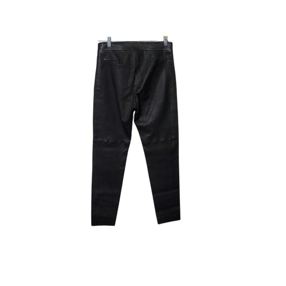 100% Lamb Leather Leader High Rise Sleek Matte Pants Sz 6 New - Picture 10 of 12